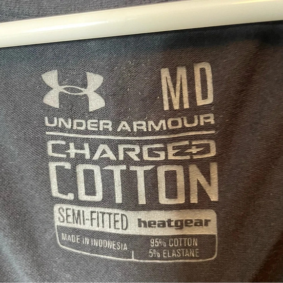 Under armour black scoop neck cotton tshirt women’s size medium - Picture 5 of 9